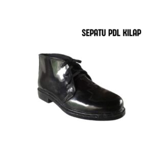 sepatu pdh kilap kulit asli tni kwalitas tinggi 41