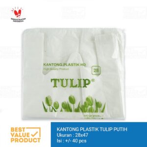 kantong kresek 28 tulip putih
