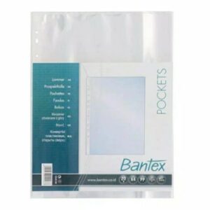 pp pocket a4 bantex file sheet protector isi 20 lembar