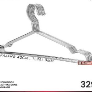 hanger gantungan baju tebal stainless steel 3mm